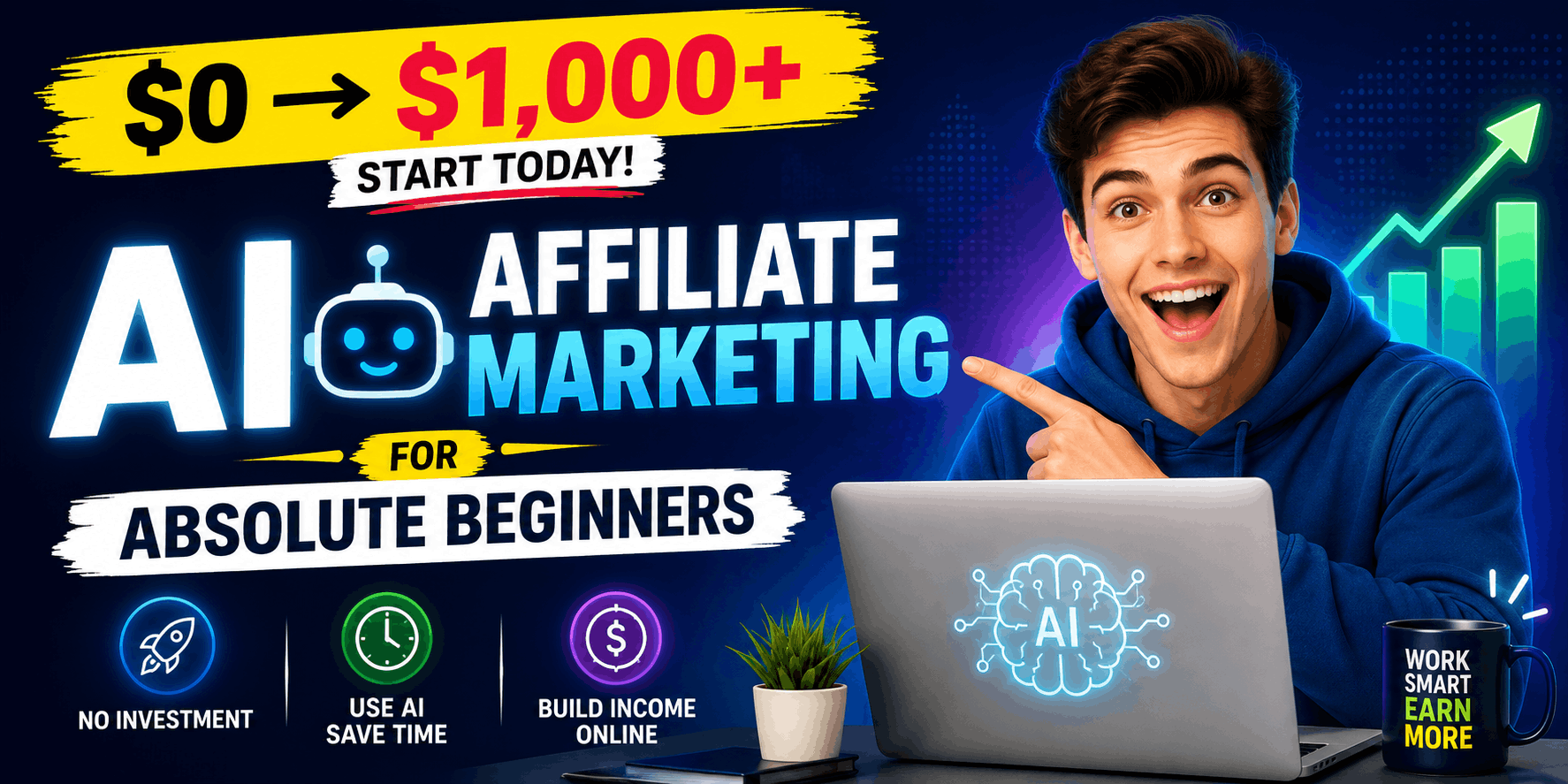 AI Affiliate Marketing for Absolute Beginners With $0 Budget" – Affiliate Income Stream