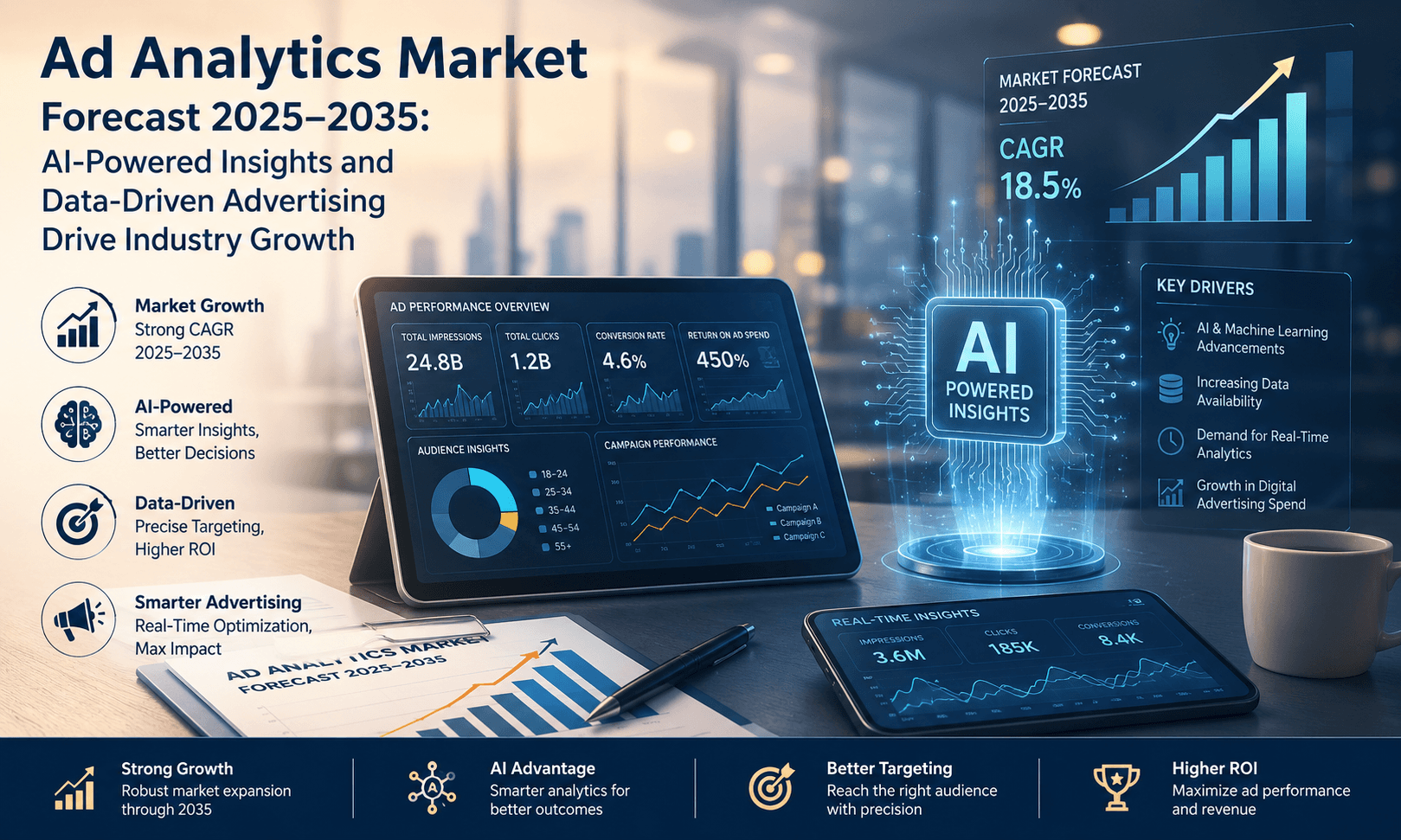 Ad Analytics Market to Reach USD 20.33 Billion by 2035 as AI-Driven Advertising and Real-Time Performance Tracking Reshape Digital Marketing